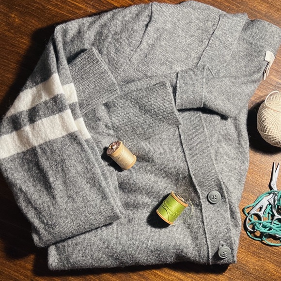 J. Crew Sweaters - J. Crew Varsity Stripe Cardigan